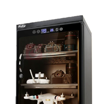 HuiTong 智能恒湿数控防潮干燥箱 S100L 100升 内置LED灯 (黑色) 湿度范围35%RH-75%RH