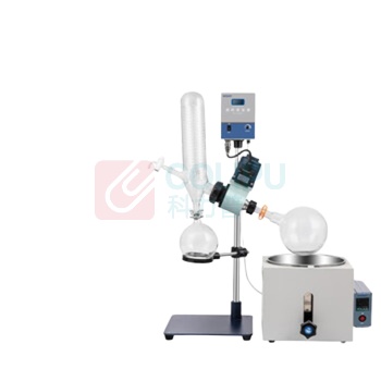 秋佐科技 旋转蒸发仪 KY-RE-201D (1L)手动升降+循环水真空泵ABS款