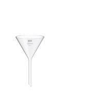 湘玻 玻璃短颈漏斗 120ml