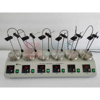 科析 六联数显恒温磁力搅拌器 HJ-6A