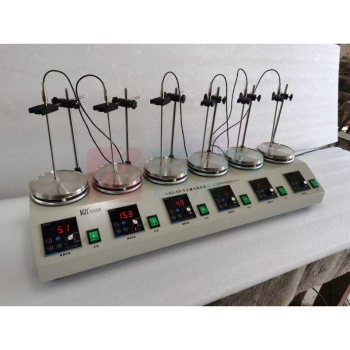 科析 六联数显恒温磁力搅拌器 HJ-6A