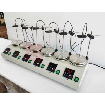 科析 六联数显恒温磁力搅拌器 HJ-6A