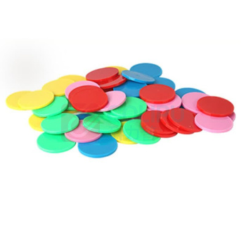 安赛瑞 计数片 601576 材质:塑料 直径:4cm (五色) 红色:10个 黄色:10个 蓝色:10个 绿色:10个 粉色:10个