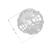 豫光 多面空心球 SLB-50 直径φ50mm, 11000个/立方米, PP材质
