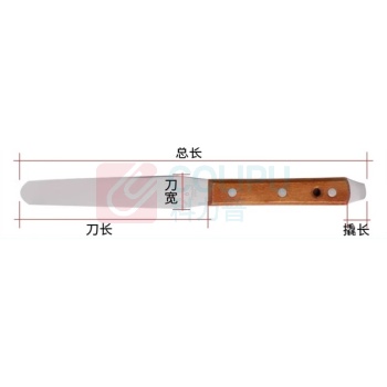 科睿才 实验用不锈钢搅拌刀 Z86976 12寸 丝印油墨调墨刀带撬铲刀清洁刀