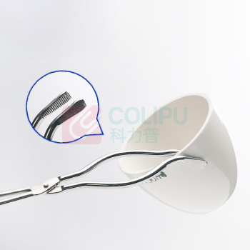 晶事达 优质304不锈钢坩埚钳 实验室用瓷坩埚夹子 30CM /12寸 (圆形) 高温电炉夹子 方形钳子 不锈钢