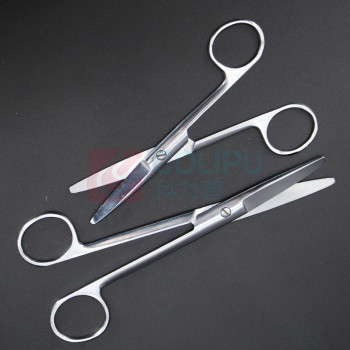 海斯迪克 HYSTIC 实验室用剪刀 不锈钢手术剪刀 HKQS-209 100018486988 直圆14cm