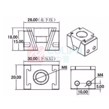 璐克斯 双向OK夹具 M6 货期17天
