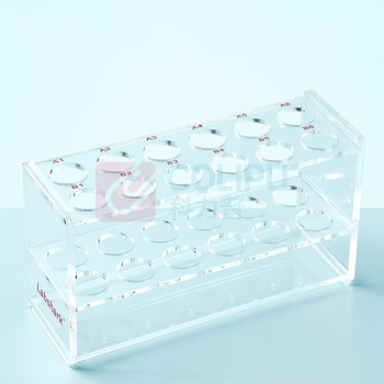 LABSHARK 比色管架 130411072 50ml 2*6孔 1个/盒-28个起订