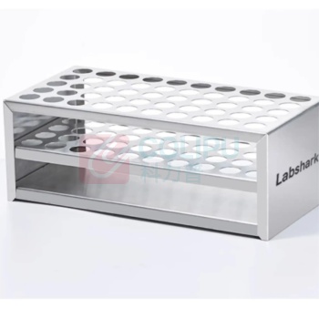 LABSHARK 不锈钢试管架(带LOGO) 130309002 27mm*50孔 8个/箱-8个起订