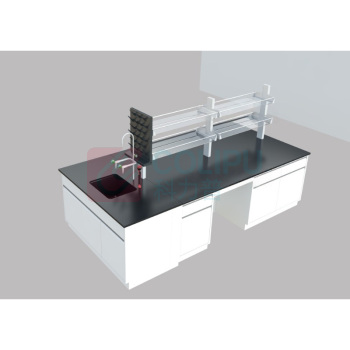 弗莱仕 实验室工作台 FLS-中央台+水槽3m +水龙头+试剂架+洗眼器+滴水架+安装