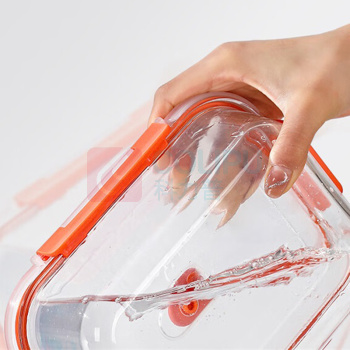 欧赐 高硼硅玻璃保鲜盒套装 C004-22C 中长无隔650ml*2+保温包*1