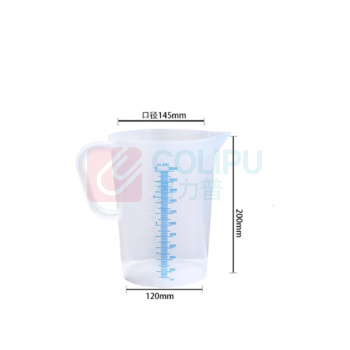 罗德力 验室器塑料刻度量杯 2000mL