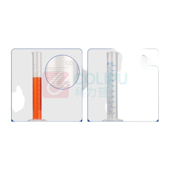 LABSHARK 实验鱼 PP塑料量筒 100mL