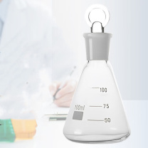 安赛瑞 磨口具塞三角烧瓶 600894 材质:玻璃 容量:100ml
