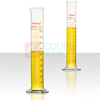 葵花 圆底高硼硅量筒 50mL 分度值1mL 允差±0.5mL 1只