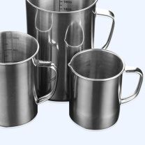垒固 直筒型不锈钢量杯 W-004802 1000ml