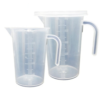安赛瑞 加盖塑料量杯 600552 PP 2000ml 2个装
