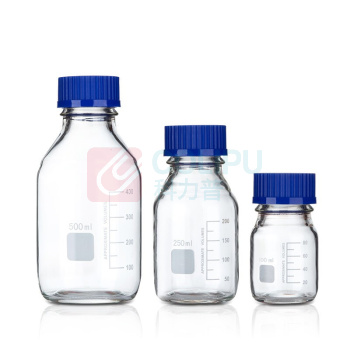 湘玻 玻璃试剂瓶 100012441827 100mL (透明橙盖)