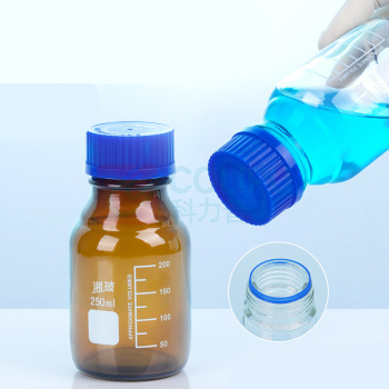 湘玻 玻璃试剂瓶 100012441849 500mL (透明蓝盖)