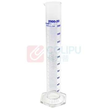 纳仕德 量筒 SD4003 10mL2个装 (透明) 耐酸耐高温玻璃量筒 高透明度实验室器具 玻璃六角底量筒