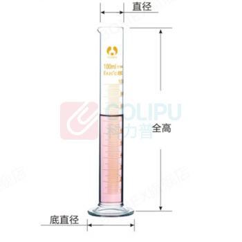 纳仕德 玻璃刻度量筒 SD2001 10mL2个装 (透明) 平底直筒型 实验室多规格高硼硅玻璃量筒