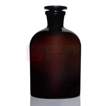 华鸥 取样玻璃瓶 大口试剂瓶具玻塞 1404 净含量:1000ml (棕色)