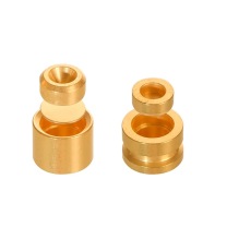 荃玟 QM 坩埚 Φ6.4×4.7mm-25μL_不锈钢镀金_圆柱形+带防爆片_带盖 最小起订量125个