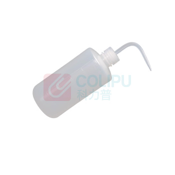 罗德力 弯头塑料洗瓶 500ml 带刻度