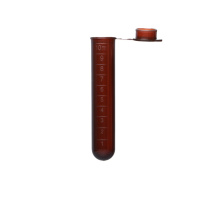LABSHARK 塑料离心管 连盖圆底 10mL (棕色) 100个/袋