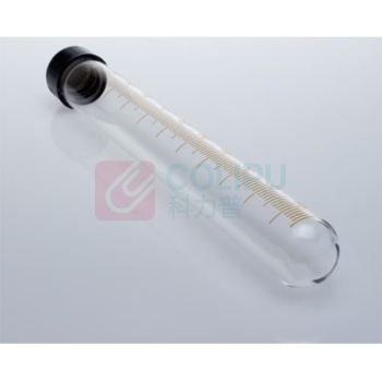 承琉 玻璃螺口试管 圆底尖底离心管 耐高温带盖试管 20ml 10/15/20/25/50ml 20ml圆底(10支价) 18*152mm