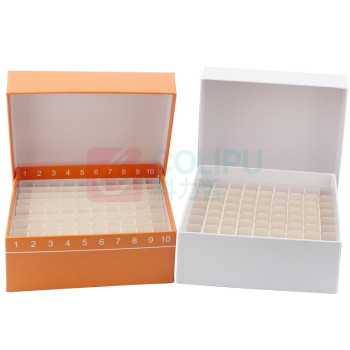 冰禹 BYA-403 纸质冷冻管盒 冻存管盒 离心管盒(颜色随机) 1.8/2ml 81格防水 BYA-403 1.8/2ml 81格防水