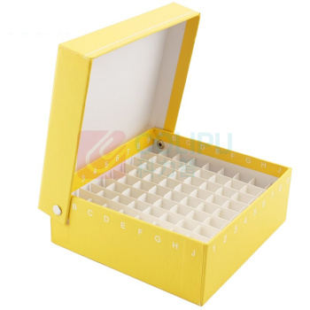 冰禹 BYA-403 纸质冷冻管盒 冻存管盒 离心管盒(颜色随机) 1.8/2ml 81格连盖 BYA-403 1.8/2ml 81格