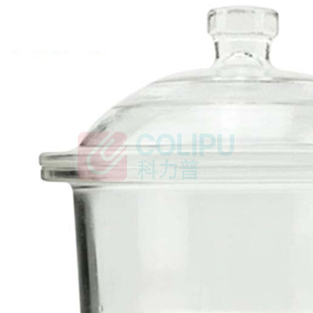 冰禹 BY-2444 玻璃干燥器附瓷板 物品除湿干燥皿 透明 240mm 100026497738