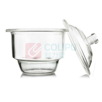 冰禹 BY-2444 玻璃干燥器附瓷板 物品除湿干燥皿 透明 240mm 100026497738