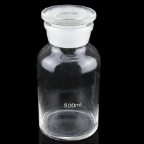 海斯迪克 试剂瓶 HKCL-261 500ml 广口试剂瓶 (透明)