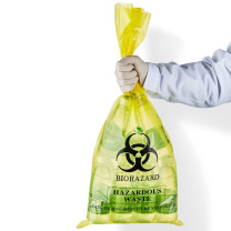 比克曼生物 BKMAM PE危险品处理袋医疗生物垃圾袋 70*80cm 耐121℃ 50个/袋 (黄色)