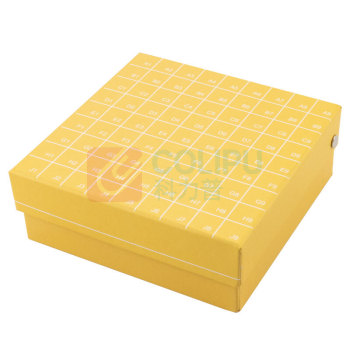 海斯迪克 HYSTIC 纸质冷冻管盒 冻存管盒样品盒纸盒 HKCL-441 100018659777 81格连盖 (随机)
