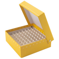 海斯迪克 HYSTIC 纸质冷冻管盒 冻存管盒样品盒纸盒 HKCL-441 100018659777 81格连盖 (随机)
