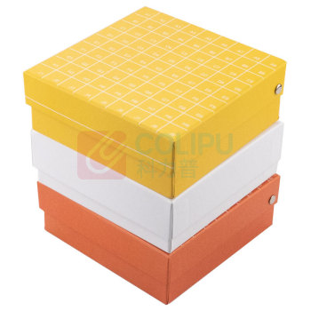 海斯迪克 HYSTIC 纸质冷冻管盒 冻存管盒样品盒纸盒 HKCL-441 100018659777 81格连盖 (随机)