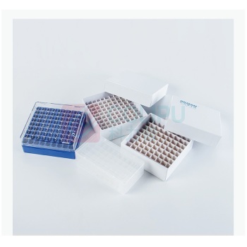 比克曼生物 BKMAM 塑料冻存管盒 冷冻管EP管收纳盒 81格 PP
