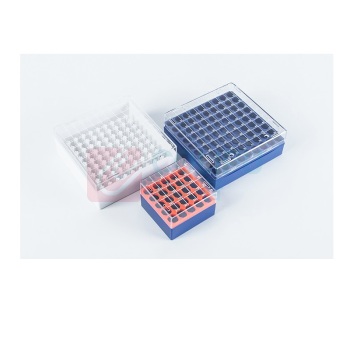 比克曼生物 BKMAM 塑料冻存管盒 冷冻管EP管收纳盒 81格 PP