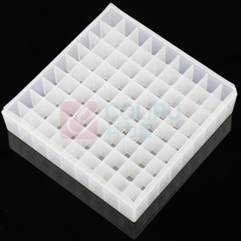 冰禹 BYA-317 冷冻管盒 PP材质冻存管盒 样品盒离心管盒 100015994685 1.8ml/2ml(81格)