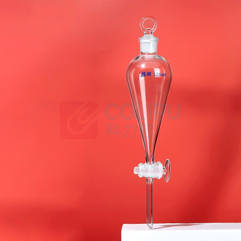 湘玻 玻璃梨形分液漏斗 500mL