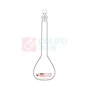 天玻 TIANBO 容量瓶(A级)量入式IN 1L +天津计量院检定证书