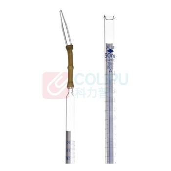 天玻 TIANBO 碱式滴定管(兰白线A级EX) 50mL+江苏省计量报告 0.1mL(含5个检测点)