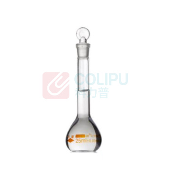 天玻 TIANBO 容量瓶 25ml 玻璃 带盖 不含运费