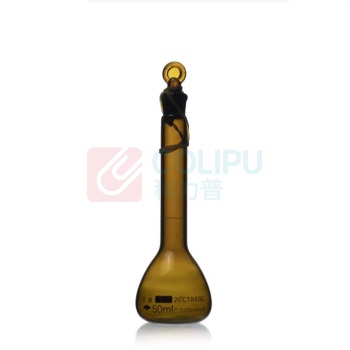 天玻 TIANBO 容量瓶 玻璃 A级 50ml (棕色)