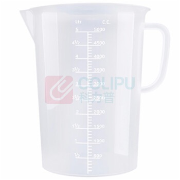 纳仕德 加厚塑料量杯 刻度杯 SY5018 无盖 5000ml 2个/组