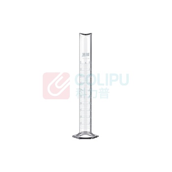 湘玻 玻璃量筒 量入100mL六角底